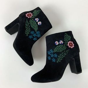 Nanette Lepore Beverly floral ankle booties